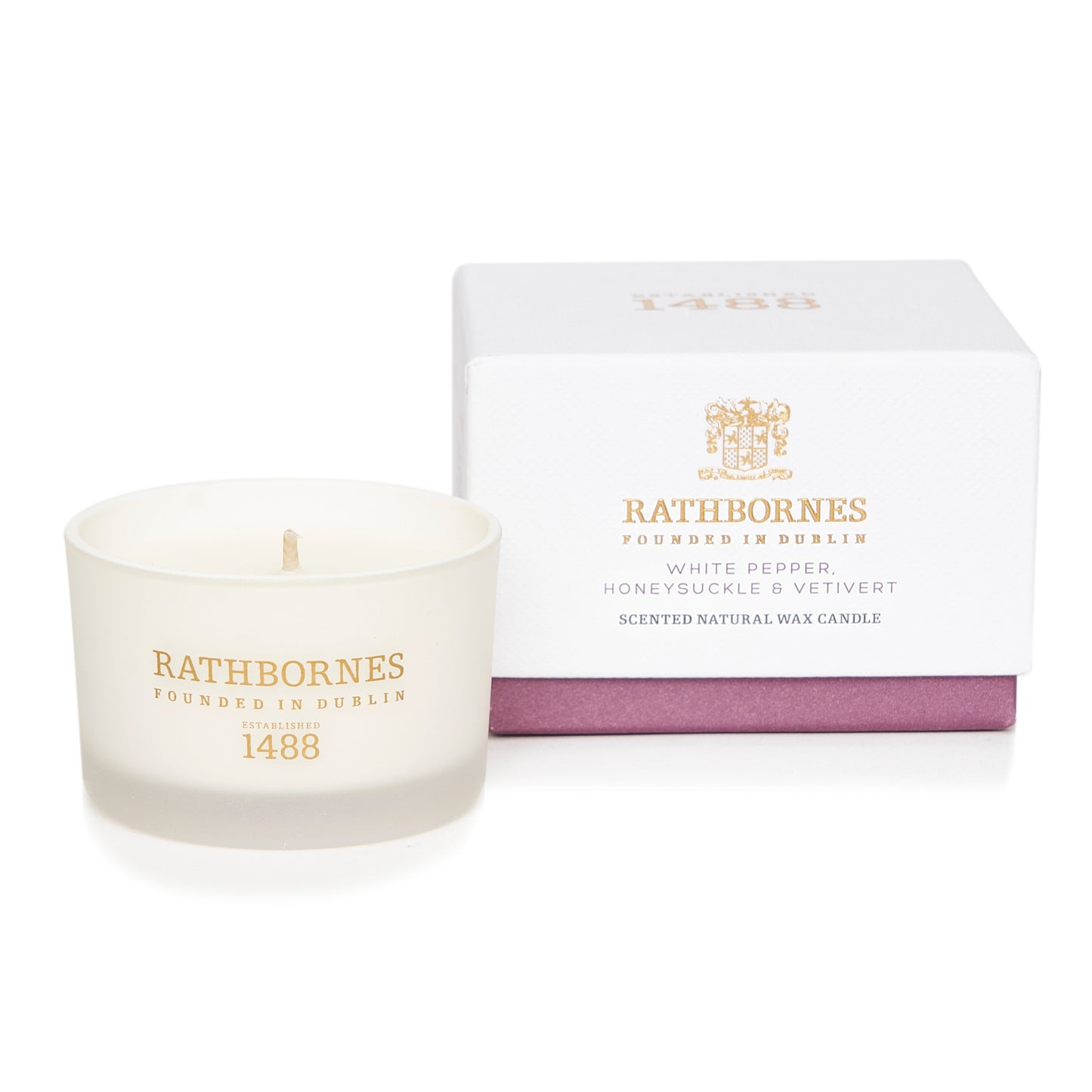 White Pepper, Honeysuckle & Vetivert Luxury Scented Candle